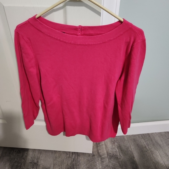 Talbots Fuchsia Long Sleeve Top - Picture 1 of 2